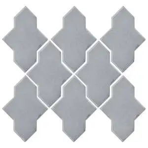 Studio Field Arabesque Pattern 2A High Fire Cerami Silver Shadow