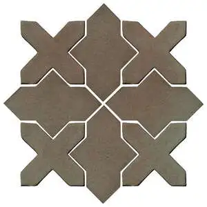 Studio Field Arabesque Pattern 2B High Fire Ceramic Elder Green