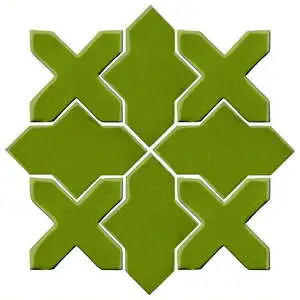 Studio Field Arabesque Pattern 2B High Fire Ceramic Jalapeno