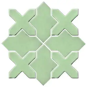 Studio Field Arabesque Pattern 2B High Fire Ceramic Peppermint