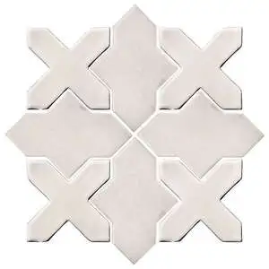 Studio Field Arabesque Pattern 2B High Fire Ceramic Pure White