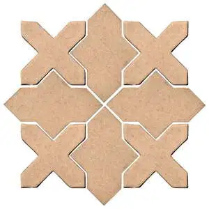 Studio Field Arabesque Pattern 2B High Fire Ceramic Shiitake