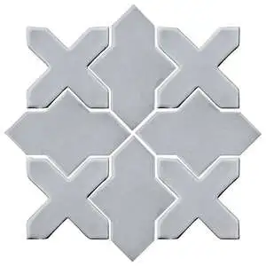 Studio Field Arabesque Pattern 2B High Fire Cerami Silver Shadow