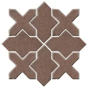 Studio Field Arabesque Pattern 2B High Fire Ceramic Tile Suede Studio Field Arabesque Pattern 2B High Fire Ceramic Tile Suede