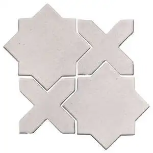 Studio Field Arabesque Pattern 2C High Fire Ceramic Great White