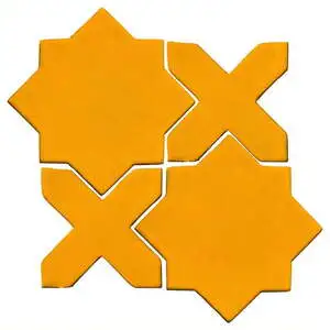 Studio Field Arabesque Pattern 2C High Fire Ceramic Mandarin