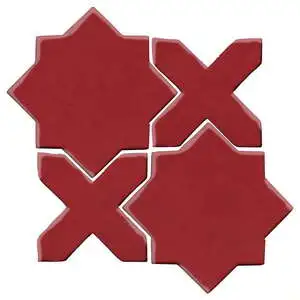 Studio Field Arabesque Pattern 2C High Fire Ceramic Pinot Noir