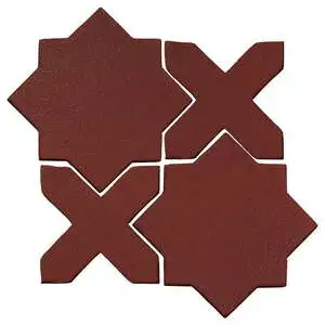 Studio Field Arabesque Pattern 2C High Fire Ceramic Pueblo Red