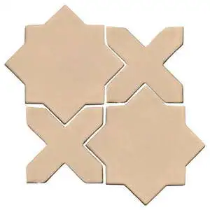 Studio Field Arabesque Pattern 2C High Fire Ceramic Tile Putty