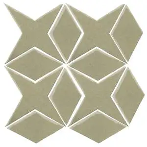 Studio Field Arabesque Pattern 4 High Fire Ceramic Aloe Vera