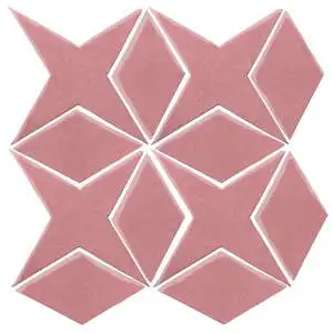 Studio Field Arabesque Pattern 4 High Fire Ceramic Bubble Gum
