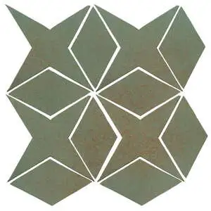 Studio Field Arabesque Pattern 4 High Fire Ceramic Chrome