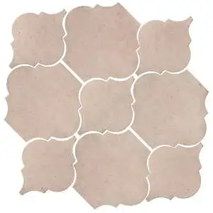 Studio Field Arabesque Pattern 5B High Fire Ceramic Alabaster