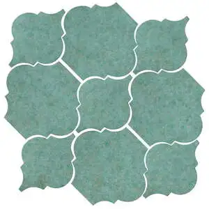 Studio Field Arabesque Pattern 5B High Fire Ceramic Tile Aqua Studio Field Arabesque Pattern 5B High Fire Ceramic Tile Aqua