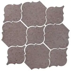 Studio Field Arabesque Pattern 5B High Fire Ceramic Tile Ash