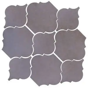 Studio Field Arabesque Pattern 5B High Fire CeramiBlack and Blue