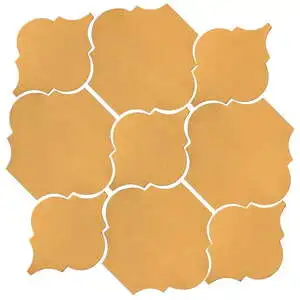 Studio Field Arabesque Pattern 5B High Fire Ceramic Custard