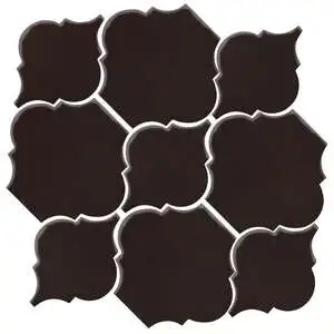 Studio Field Arabesque Pattern 5B High Fire Ceramic Licorice