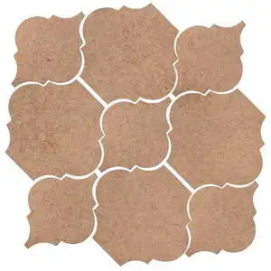 Studio Field Arabesque Pattern 5B High Fire Ceramic Nut Shell