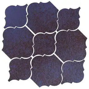 Studio Field Arabesque Pattern 5B High Fire Ceramic Persian Blue