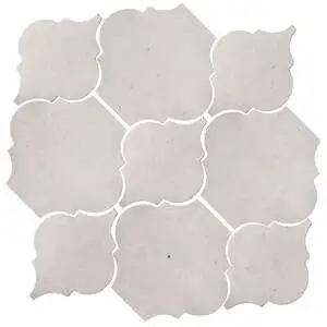 Studio Field Arabesque Pattern 5B High Fire Ceramic Sierra Snow
