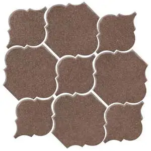 Studio Field Arabesque Pattern 5B High Fire Ceramic Suede