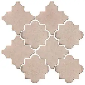 Studio Field Arabesque Pattern 8C High Fire Ceramic Alabaster Studio Field Arabesque Pattern 8C High Fire Ceramic Alabaster