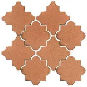 Studio Field Arabesque Pattern 8C High Fire Ceramic Beechnut