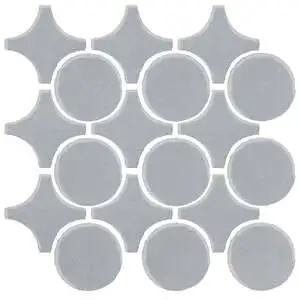 Studio Field Arabesque Pattern 9A High Fire Cerami Silver Shadow