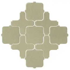 Studio Field Arabesque Pattern 11A High Fire Ceramic Aloe Vera