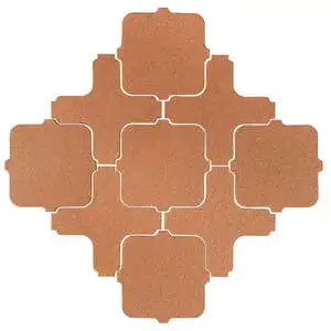 Studio Field Arabesque Pattern 11A High Fire Ceramic Beechnut