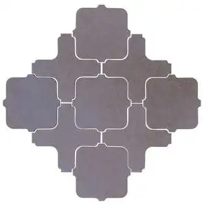 Studio Field Arabesque Pattern 11A High Fire CeramBlack and Blue