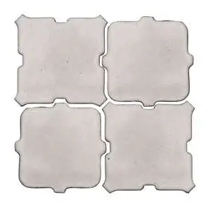 Studio Field Arabesque Pattern 11B High Fire Ceramic Sierra Snow