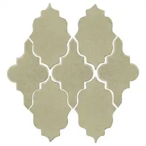 Studio Field Arabesque Pattern 12 High Fire Ceramic Aloe Vera