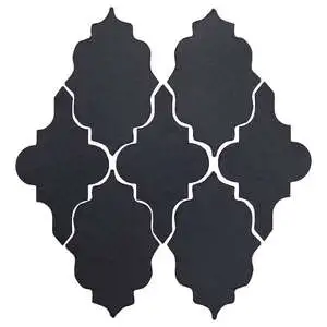 Studio Field Arabesque Pattern 12 High Fire Cerami Black Diamond