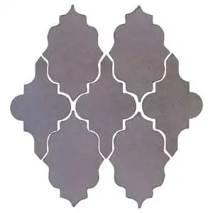 Studio Field Arabesque Pattern 12 High Fire CeramiBlack and Blue