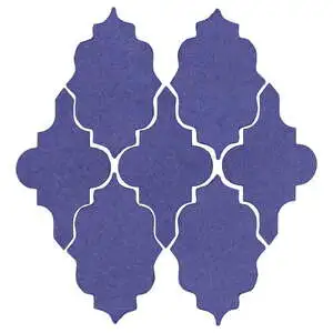 Studio Field Arabesque Pattern 12 High Fire Ceramic Blue Satin Studio Field Arabesque Pattern 12 High Fire Ceramic Blue Satin