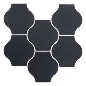 Sudio Field 5x5 Pata Grande High Fire Ceramic Tile Black Diamond