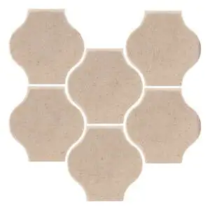 Sudio Field 5x5 Pata Grande High Fire Ceramic Tile Champagne