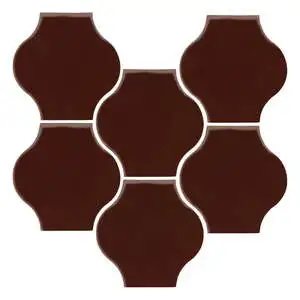 Sudio Field 5x5 Pata Grande High Fire Ceramic Tile Cordovan