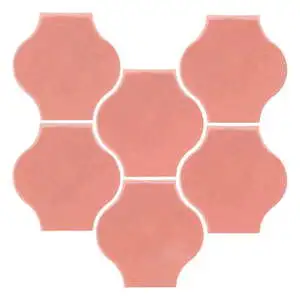 Sudio Field 5x5 Pata Grande High Fire Ceramic Tile Peach Pie