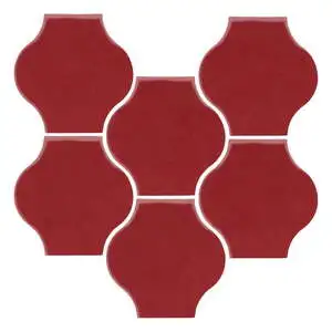 Sudio Field 5x5 Pata Grande High Fire Ceramic Tile Pinot Noir