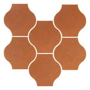 Sudio Field 5x5 Pata Grande High Fire Ceramic Tile Red Iron