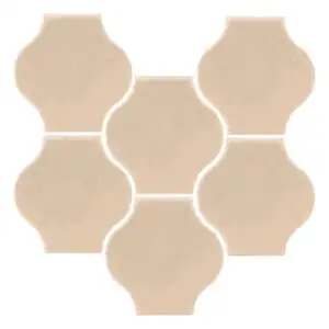 Sudio Field 5x5 Pata Grande High Fire Ceramic Tile White Bread