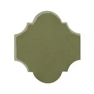 Studio Field 12x13 San Felipe High Fire Ceramic Tile Kelp