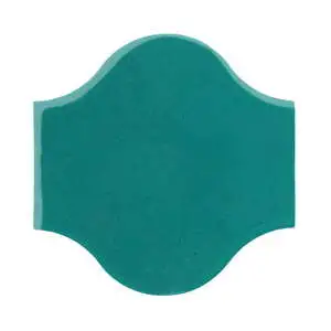 Sudio Field 11x11 Pata Grande High Fire Ceramic Tile Real Teal