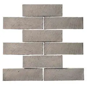 Norman 3x11 Thin Brick Veneer Natural Gray