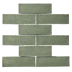 Norman 3x11 Thin Brick Veneer Ocean Green Light