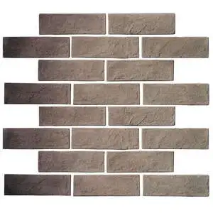 Standard 2x8 Thin Brick Veneer Antik Gray Wall Tile