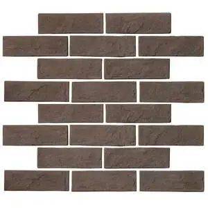 Standard 2x8 Thin Brick Veneer Cotto Chocolate Wall Tile